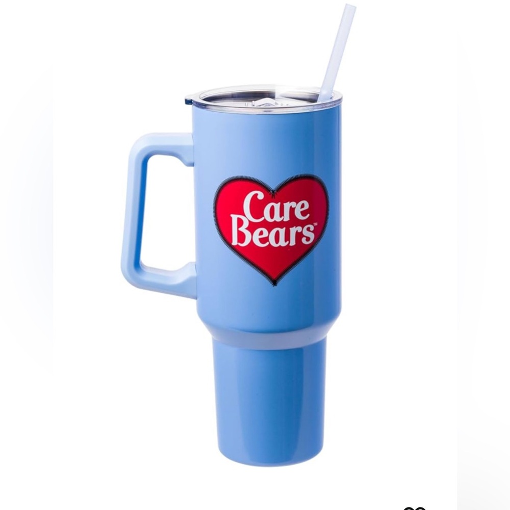 ✅NWT🤩Silver Buffalo Care Bears Grumpy Bear "Like I Care Stainless" 40 Ou… - Picture 3 of 5